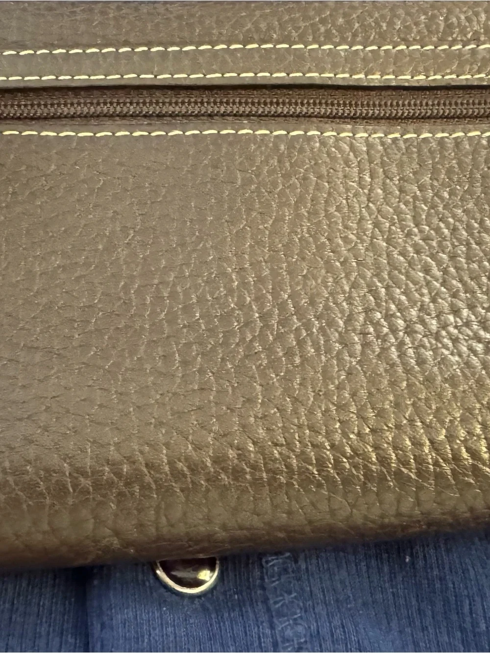 Brighton Women’s Brown Leather Wallet lwith Decorative Silver Chain